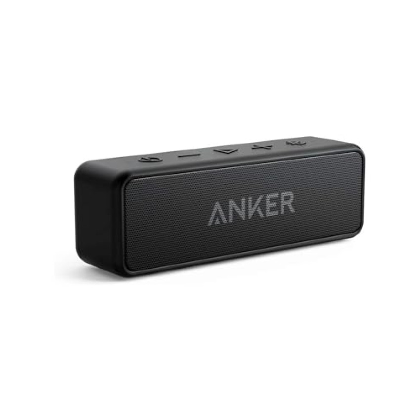 Anker soundcore 2 Cassa Bluetooth Portatile con Suono Stereo 12W, Bluetooth 5, BassUp, IPX7, 24h, Associazione Stereo WiFi, per Casa, Esterno, Viaggi