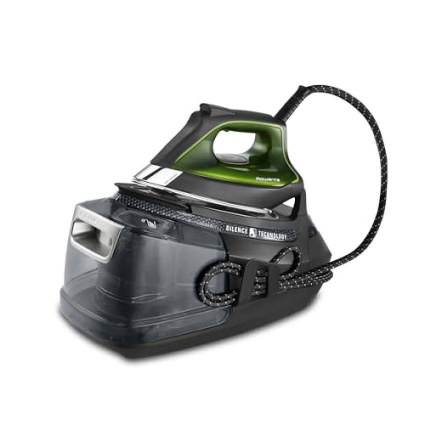 Rowenta DG9248 Silence Steam PRO Ferro da Stiro con Caldaia Silenziosa, Pressione Fino a 8 Bar, 2800 W, 1.3 Litri, Colpo Vapore 600 g/min, Ferro da Stiro a Vapore con Tecnologia Eco Intelligence