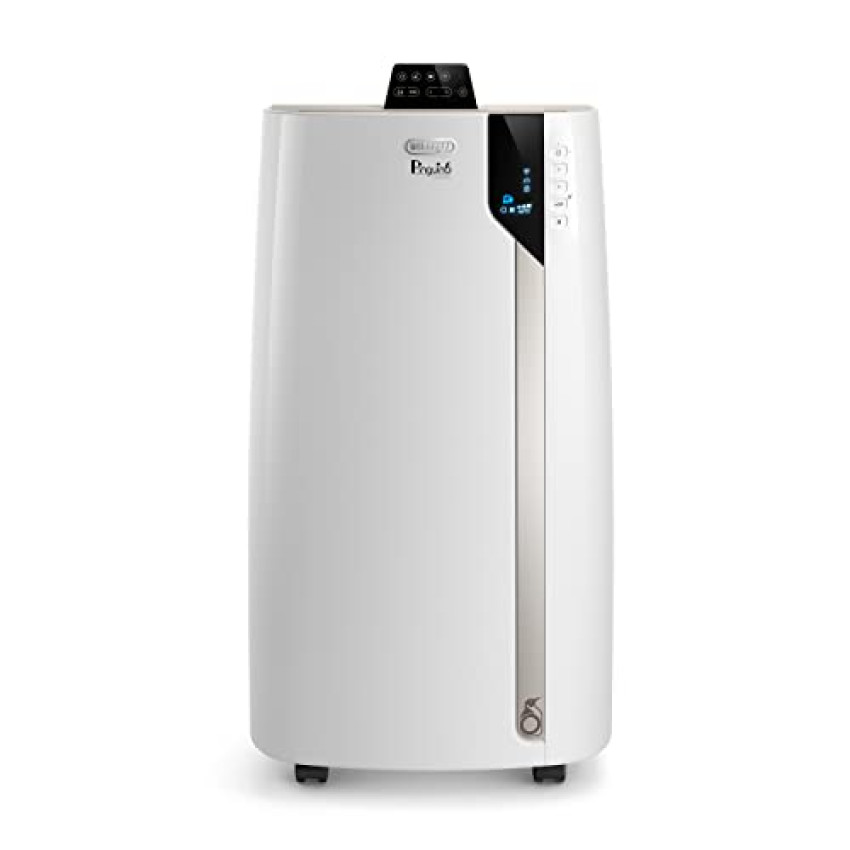 De’Longhi Pinguino PAC EX130 CST WiFi Climatizzatore Portatile con Funzione Real Feel, 13.000 Btu/h, Timer 24H, Display LED, Classe A, Telecomando Intelligente, per Ambienti fino a 120m3, Bianco