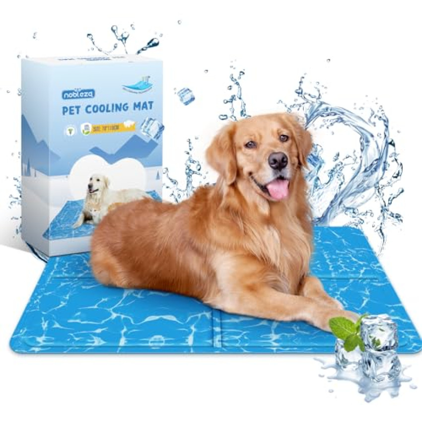 Nobleza – Tappetino Refrigerante in gel per cani, gatti e animali domestici, non tossico. 110 70 cm, XL