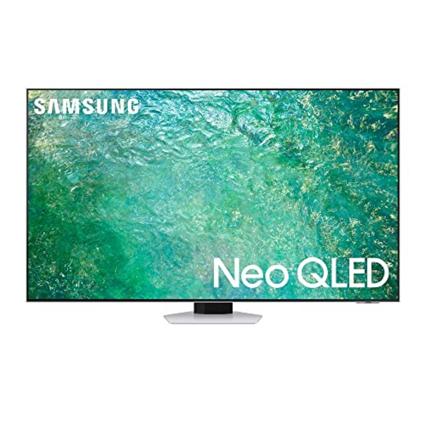 SAMSUNG TV 65″ QE65QN85CATXZT NEO QLED 4K, AI Upscaling, NeoSlim Design, Quantum Matrix Technology, Neural Quantum Processor, Dolby Atmos e OTS, Smart Hub, Bright Silver, Gaming Hub,