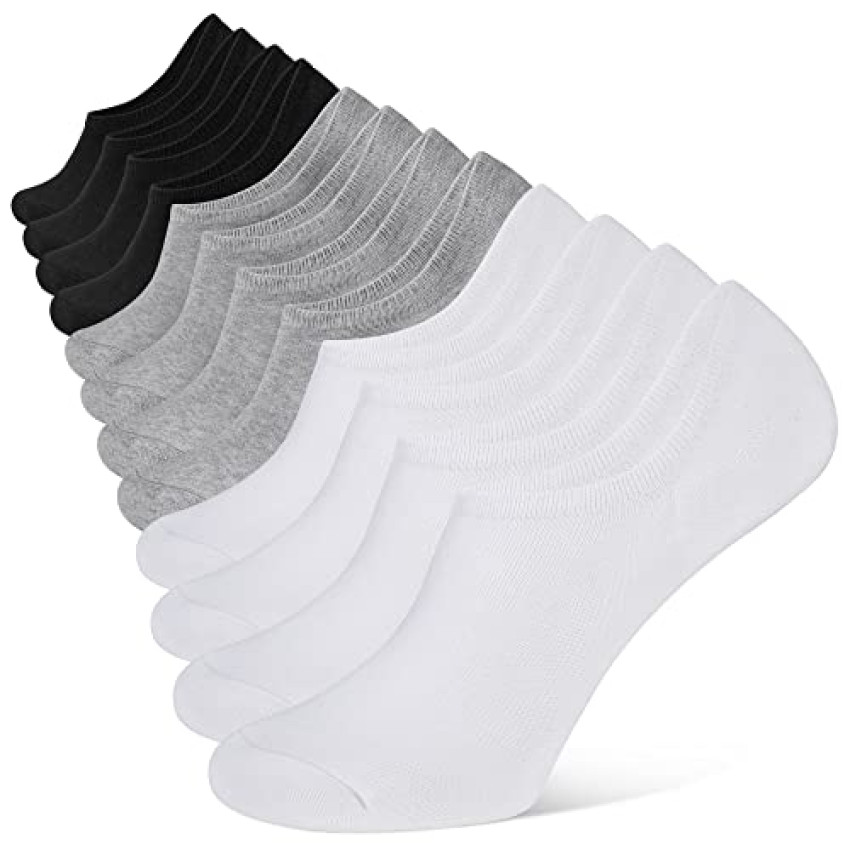 YOJOOM Calzini Fantasmini Uomo Sneaker Calze Taglio Basso CortiCalze Invisibili Sportive Antiscivolo Cotone