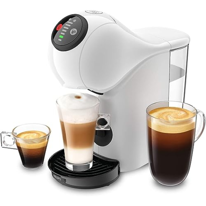 NESCAFE DOLCE GUSTO Krups Genio S, Macchina per Caffè Espresso e Altre bevande in capsula, Automatica, Bianco