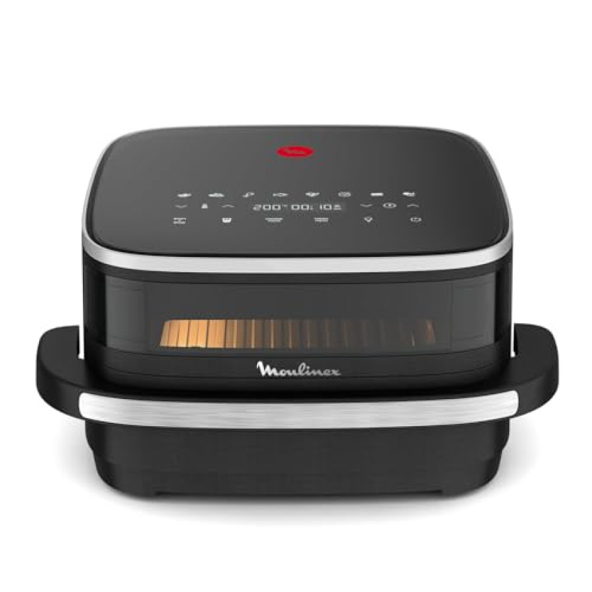 Moulinex Easy Fry XL Surface, Friggitrice ad Aria XL con Cestello Antiaderente e Finestra di Osservazione, 1,5 Kg, Tecnologia Extra-Crisp e Doppia Resistenza, Cottura fino a 230, AL4018