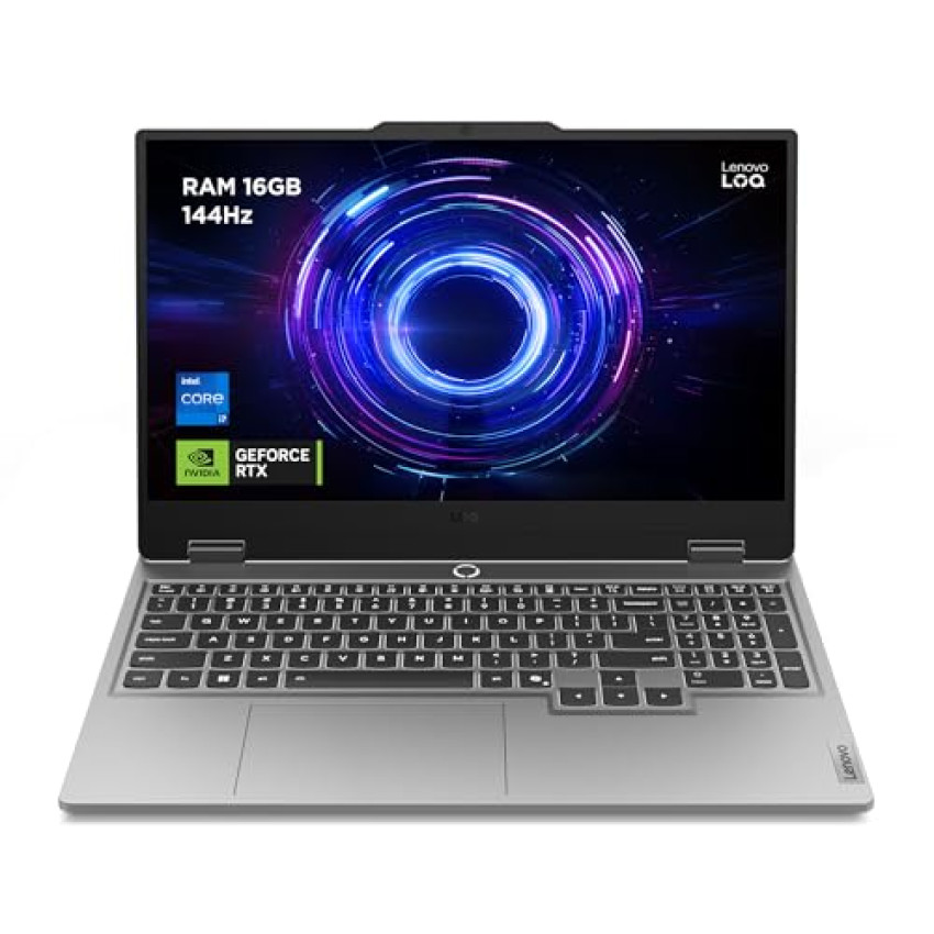 Lenovo LOQ Notebook Gaming 15.6″ FHD (1920×1080) 144Hz, Intel Core i7-13650HX, RAM 16GB, 1TB SSD, NVIDIA GeForce RTX 4060 8GB GDDR6, Windows 11, Tastiera Retroilluminata – Luna Grey